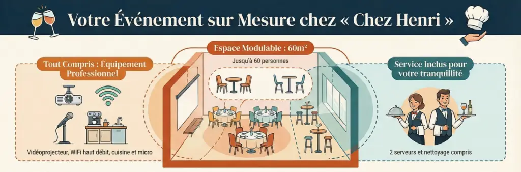 shema representatif des divers modules proposés pour une meme salle.